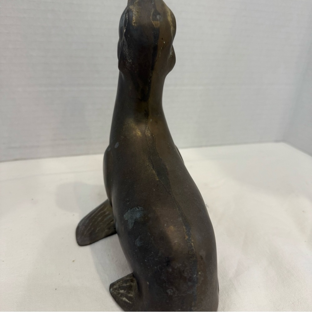 Seal Sea Lion Brass • Vintage Coastal Perfection Heavy Solid - Picture 6 of 10